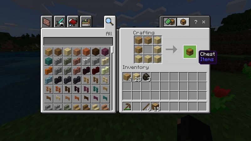 Как сделать сундук в Minecraft1